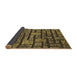 Thickness of Patterned Caramel Brown Rug, pat1228brn