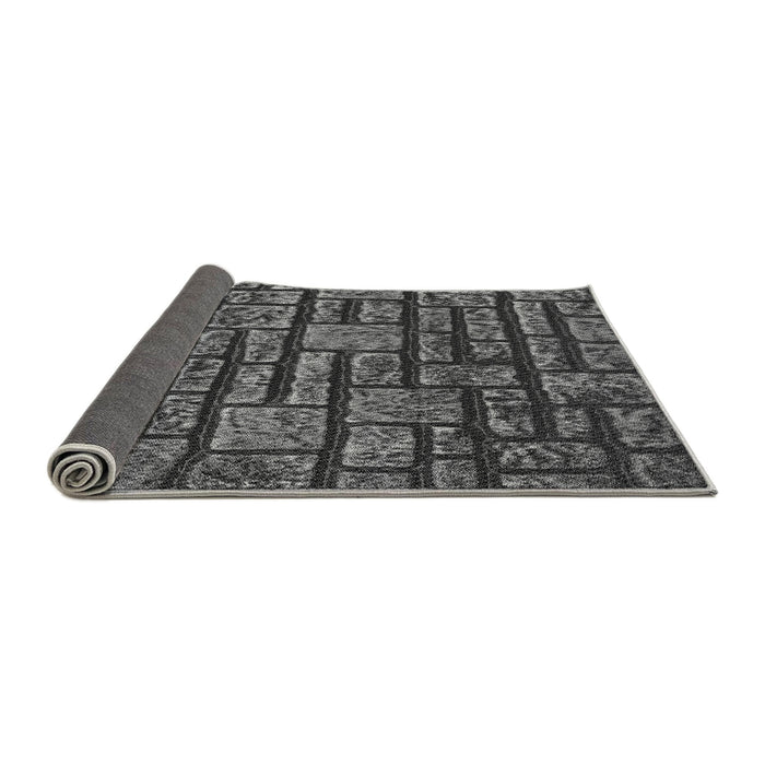 Thickness of Patterned Gray Rug, pat1228gry