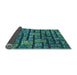 Thickness of Patterned Deep-Sea Blue Rug, pat1228lblu