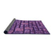 Thickness of Patterned Purple Rug, pat1228pur