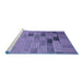 Sideview of Machine Washable Transitional Deep Periwinkle Purple Rug, wshpat1229blu