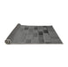 Thickness of Patterned Gunmetal Gray Rug, pat1229gry