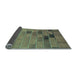 Thickness of Patterned Dollar Bill Green Rug, pat1229lblu