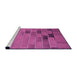 Sideview of Machine Washable Transitional Medium Violet Red Pink Rug, wshpat1229pur