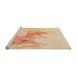 Sideview of Machine Washable Transitional Golden Blonde Gold Rug, wshpat123org