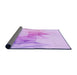 Thickness of Patterned Purple Rug, pat123pur