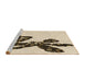 Sideview of Machine Washable Transitional Vanilla Gold Rug, wshpat1232brn