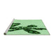 Sideview of Machine Washable Transitional Mint Green Rug, wshpat1232grn