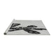 Sideview of Machine Washable Transitional Platinum Gray Rug, wshpat1232gry