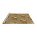 Sideview of Machine Washable Transitional Light Brown Rug, wshpat1233brn