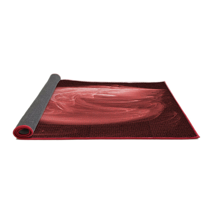 Thickness of Patterned Red Rug, pat1234rd