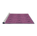 Sideview of Machine Washable Transitional Dark Hot Pink Rug, wshpat1235pur