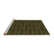 Sideview of Machine Washable Transitional Oak Brown Rug, wshpat1236brn