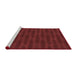 Sideview of Machine Washable Transitional Maroon Red Rug, wshpat1236rd