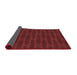 Thickness of Patterned Maroon Red Rug, pat1236rd