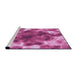 Sideview of Machine Washable Transitional Violet Purple Rug, wshpat1238pur