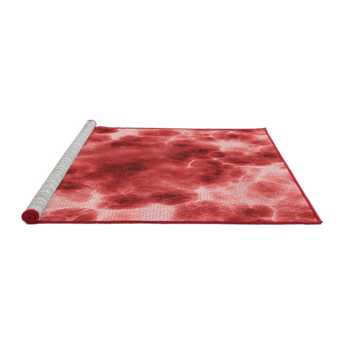 Sideview of Machine Washable Transitional Red Rug, wshpat1238rd