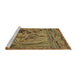 Sideview of Machine Washable Transitional Orange Gold Rug, wshpat1239brn