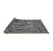 Thickness of Patterned Dark Gray Rug, pat1239gry