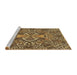 Sideview of Machine Washable Transitional Golden Gold Rug, wshpat124brn