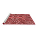 Sideview of Machine Washable Transitional Red Rug, wshpat124rd