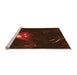 Sideview of Machine Washable Transitional Red Brown Rug, wshpat1242org