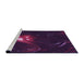 Sideview of Machine Washable Transitional Purple Rug, wshpat1242pur