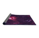 Thickness of Patterned Purple Rug, pat1242pur