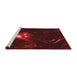 Sideview of Machine Washable Transitional Saffron Red Rug, wshpat1242rd