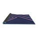 Thickness of Patterned Light Purple Rug, pat1243blu