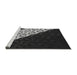 Sideview of Machine Washable Transitional Gray Rug, wshpat1244gry