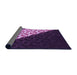 Thickness of Patterned Dark Purple Rug, pat1244pur