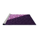 Sideview of Machine Washable Transitional Dark Purple Rug, wshpat1244pur