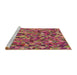 Sideview of Machine Washable Transitional Bronze Brown Rug, wshpat1245brn