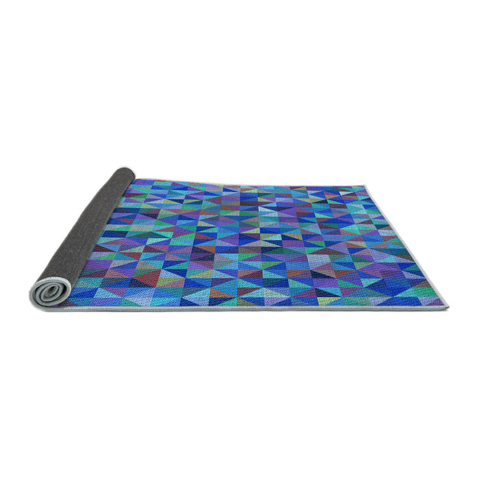 Thickness of Patterned Blue Rug, pat1245lblu