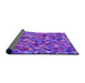 Thickness of Patterned Purple Rug, pat1245pur