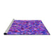 Sideview of Machine Washable Transitional Purple Rug, wshpat1245pur