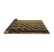 Thickness of Patterned Caramel Brown Rug, pat1246brn