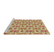 Sideview of Machine Washable Transitional Red Rug, wshpat1247brn