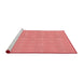 Sideview of Machine Washable Transitional Light Coral Pink Rug, wshpat1248rd