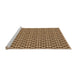 Sideview of Machine Washable Transitional Saddle Brown Rug, wshpat1249org