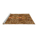 Sideview of Machine Washable Transitional Orange Rug, wshpat125org