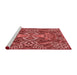 Sideview of Machine Washable Transitional Red Rug, wshpat125rd