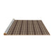 Sideview of Machine Washable Transitional Camel Brown Rug, wshpat1250brn