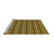 Sideview of Machine Washable Transitional Bakers Brown Rug, wshpat1250yw