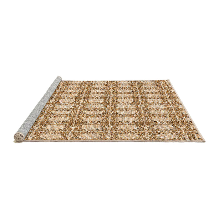 Sideview of Machine Washable Transitional Khaki Gold Rug, wshpat1252org