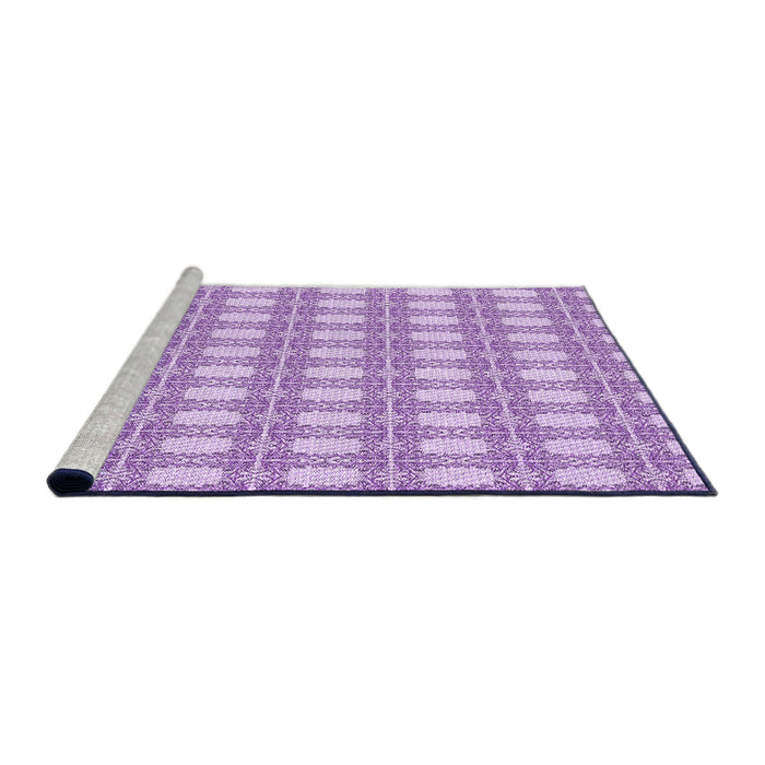 Sideview of Machine Washable Transitional Purple Rug, wshpat1252pur