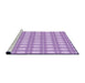 Sideview of Machine Washable Transitional Purple Rug, wshpat1252pur