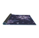 Thickness of Patterned Light Purple Rug, pat1254blu