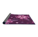 Thickness of Patterned Orchid Purple Rug, pat1254pur